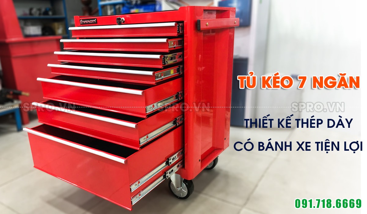 Tủ 7 ngăn kéo đựng dụng cụ đồ nghề TK7N-TP