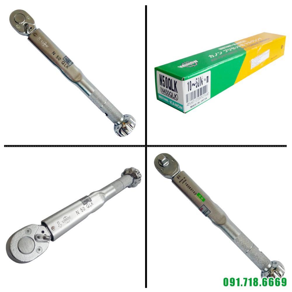 Cờ lê lực 3/8 inch Kanon N450QLK - Cần xiết lực Nhật Bản