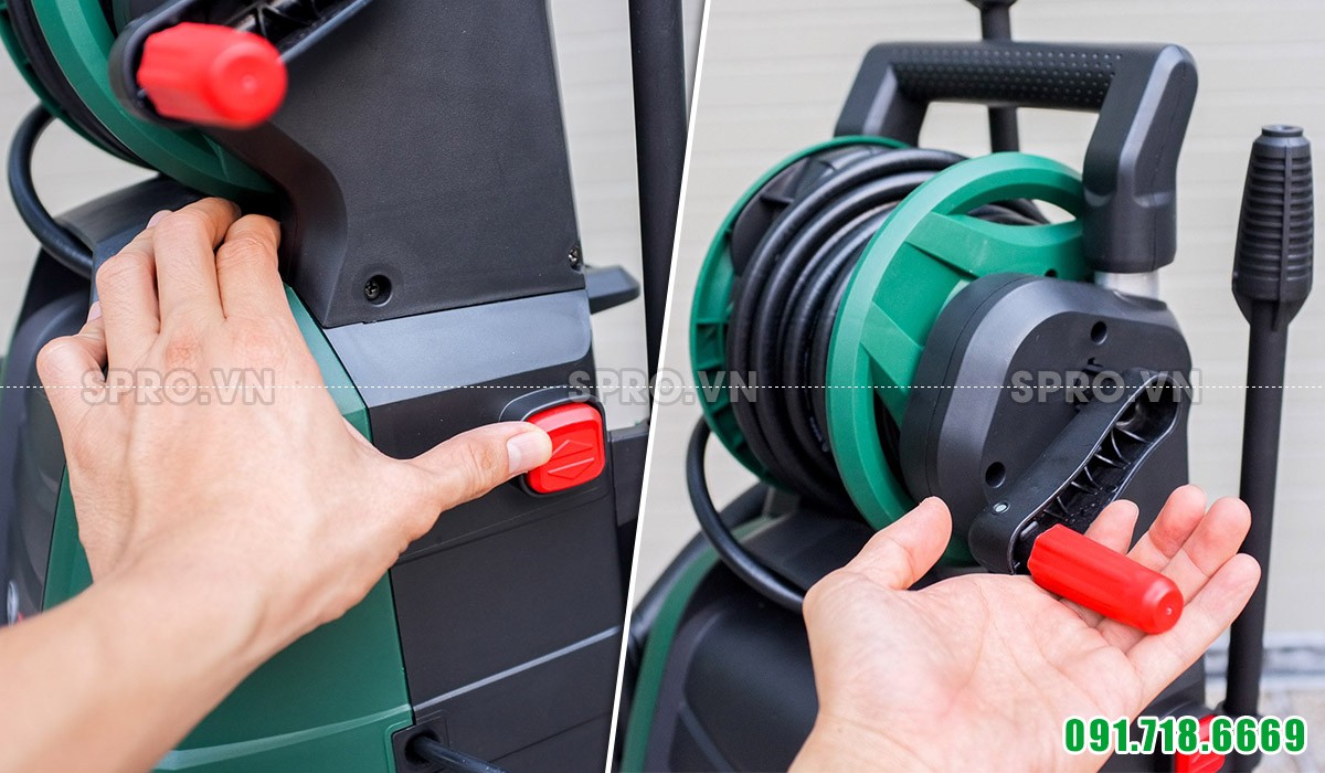 Chi tiết máy xịt rửa xe gia đình Bosch AQT 45-14 X