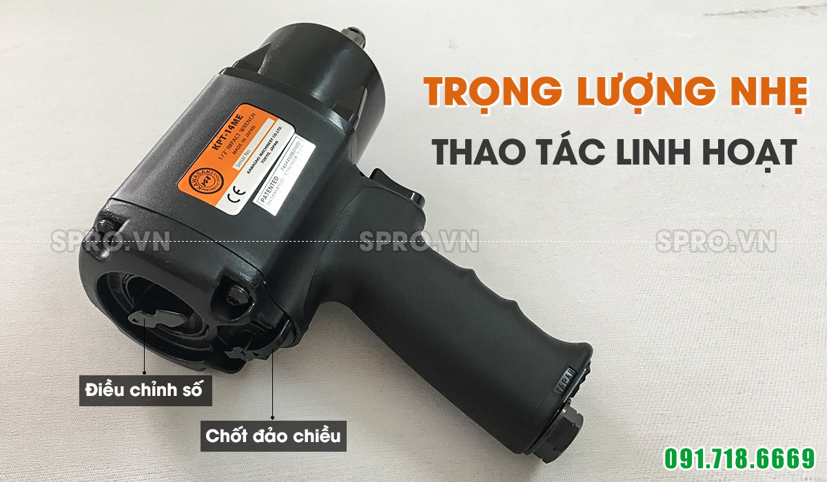 súng xiết bu lông nhật bản kawasaki kpt-14me 1/2 inch