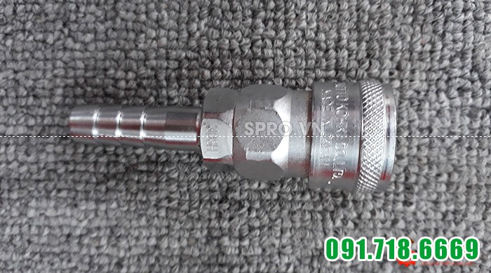 Đầu nối nhanh ống hơi khí nén bằng thép 30SH
