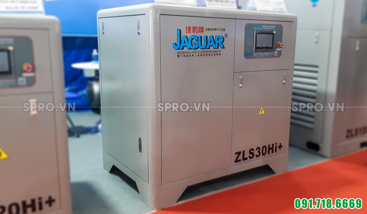Máy nén khí trục vít biến tần tiết kiệm điện 30hp Jaguar ZLS30Hi+ 22kw tiết kiệm điện
