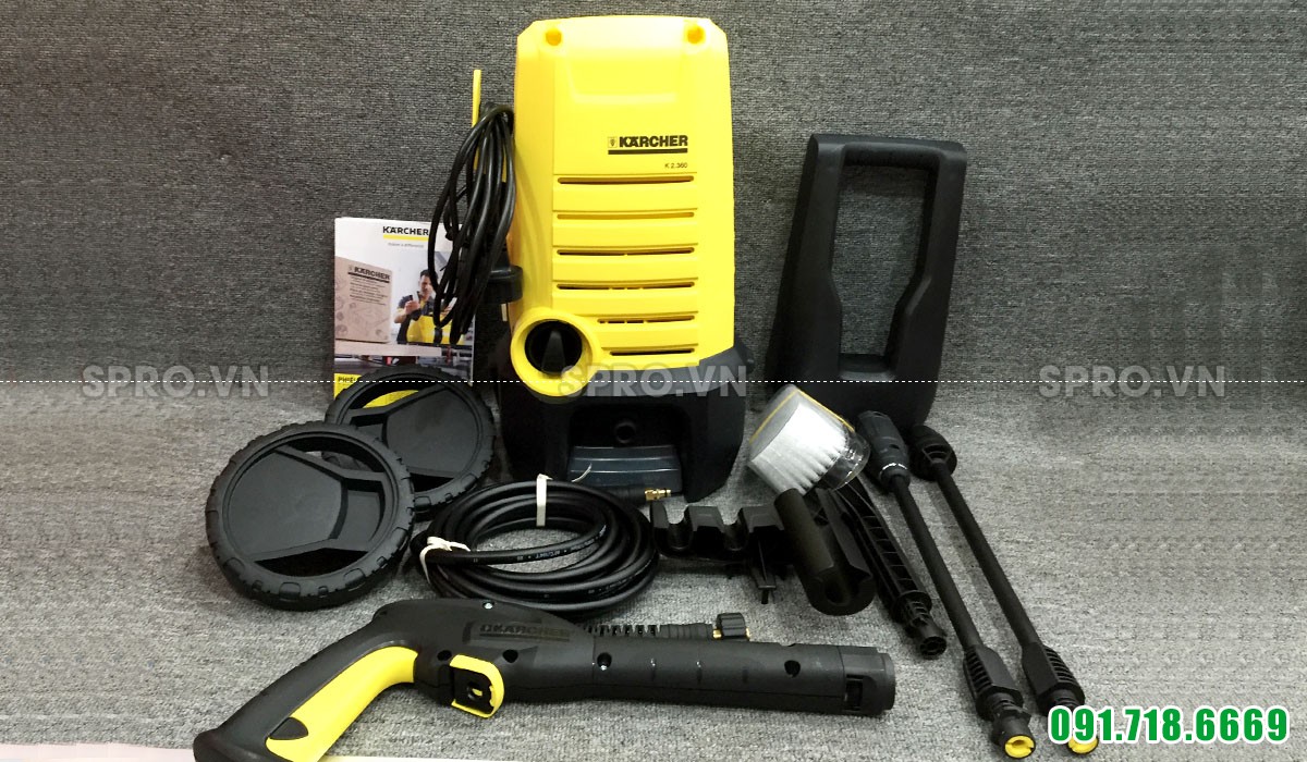 Tất cả bộ phận của máy rửa xe gia đình Karcher K2 360
