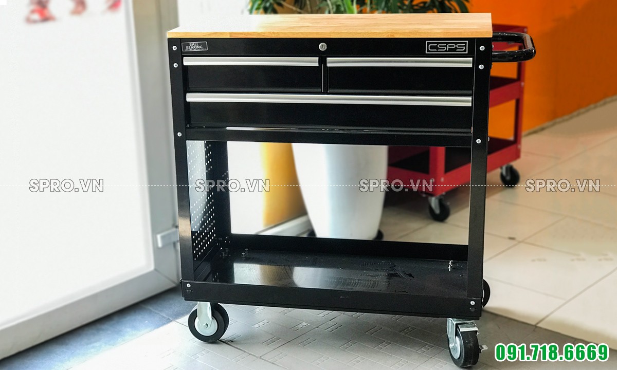 Tủ đồ nghề dụng cụ di động CSPS 3 ngăn kéo, 91 cm