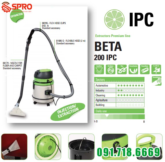 máy hút bụi giặt thảm beta 200