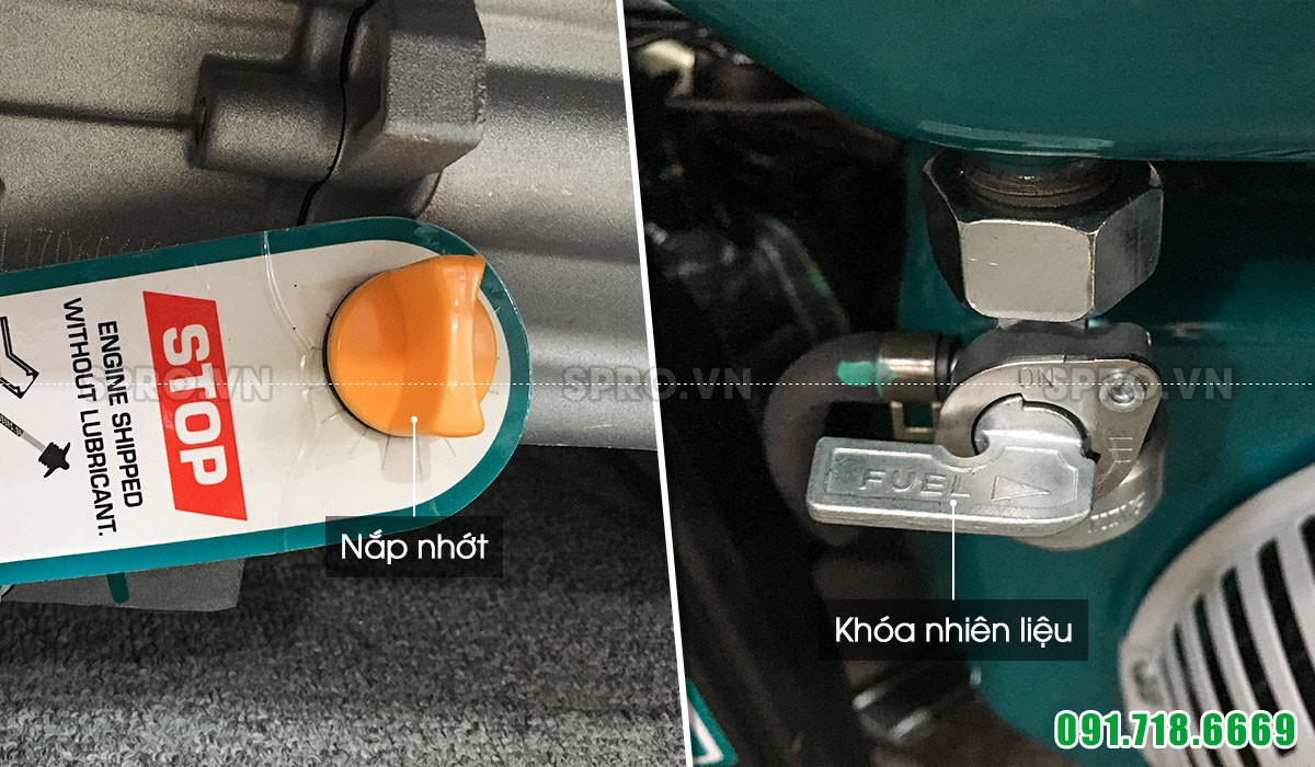 Cấu tạo máy phát điện chạy xăng total tp135006
