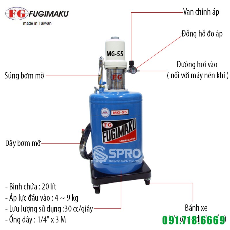 máy bơm mỡ khí nén