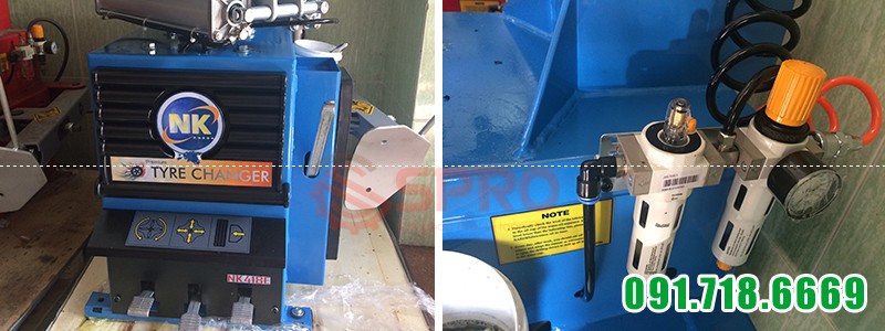 Máy ra vào lốp, Máy tháo lốp xe tay ga, ô tô du lịch NK418E