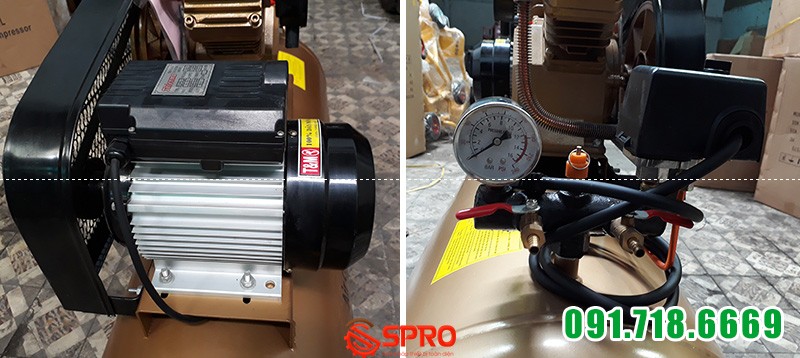 Chi tiết Máy bơm hơi Pegasus 3hp TM-V-0.25/12.5-180L - Dung tích 180L