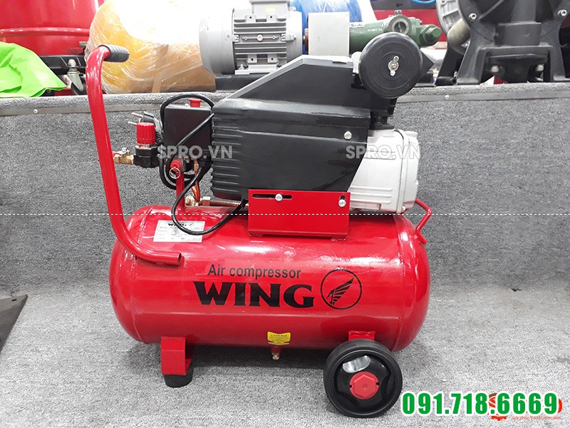 Máy nén khí, Máy bơm hơi mini 1.5HP Wing TM-0.1/8-25L - Dung tích 25L
