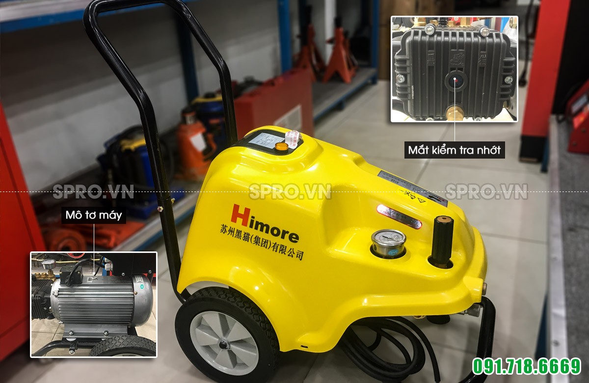 Máy phun xịt rửa xe áp lực cao Himore 1815A - 5.5kW, 180bar, 15L/phút