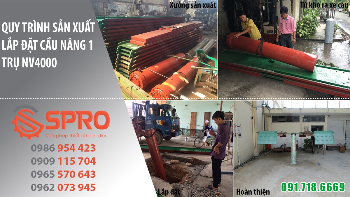 cầu nâng 1 trụ rửa xe ô tô chuyên nghiệp giá rẻ