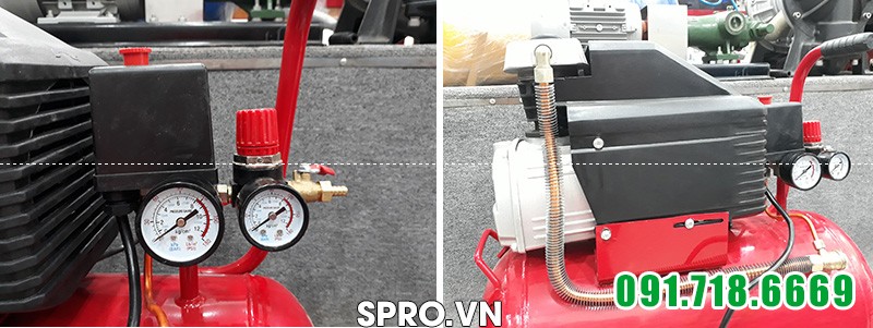 Chi tiết Máy bơm hơi mini 1.5HP Wing TM-0.1/8-25L - Dung tích 25L