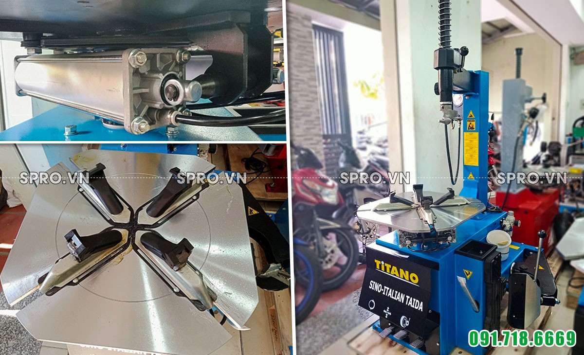 mâm và piston máy tháo vỏ Titano STD-106B