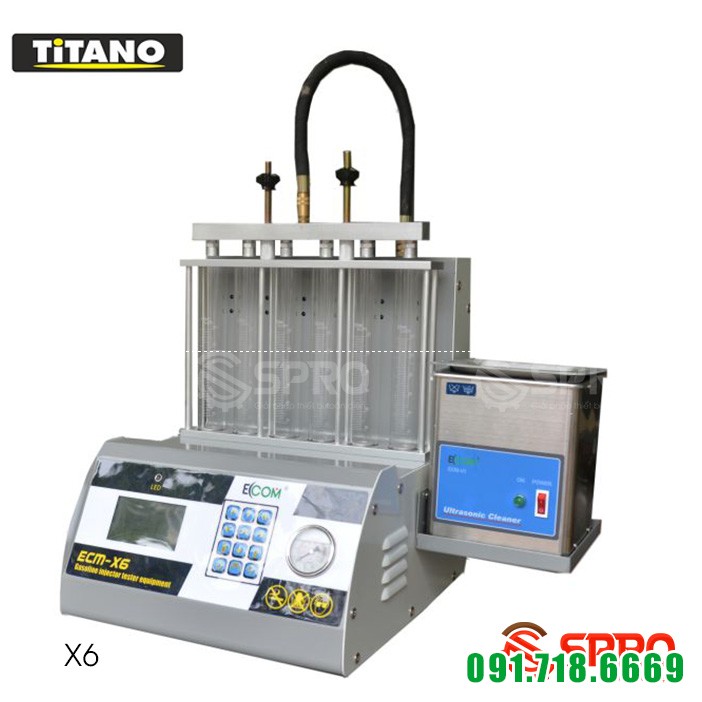 Máy súc rửa kim phun ô tô bằng sóng siêu âm Titano X6 Máy súc rửa kim phun ô tô bằng sóng siêu âm Titano X6
