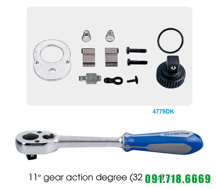 Bộ khẩu tuýp lục giác Kingtony 24 chi tiết 4526MR03 1/2