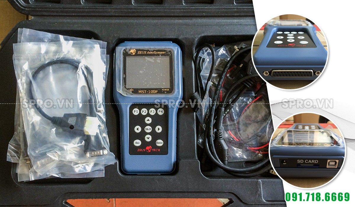 Máy chuẩn đoán lỗi xe máy MST-100P, máy đọc xóa lỗi các dòng xe FI