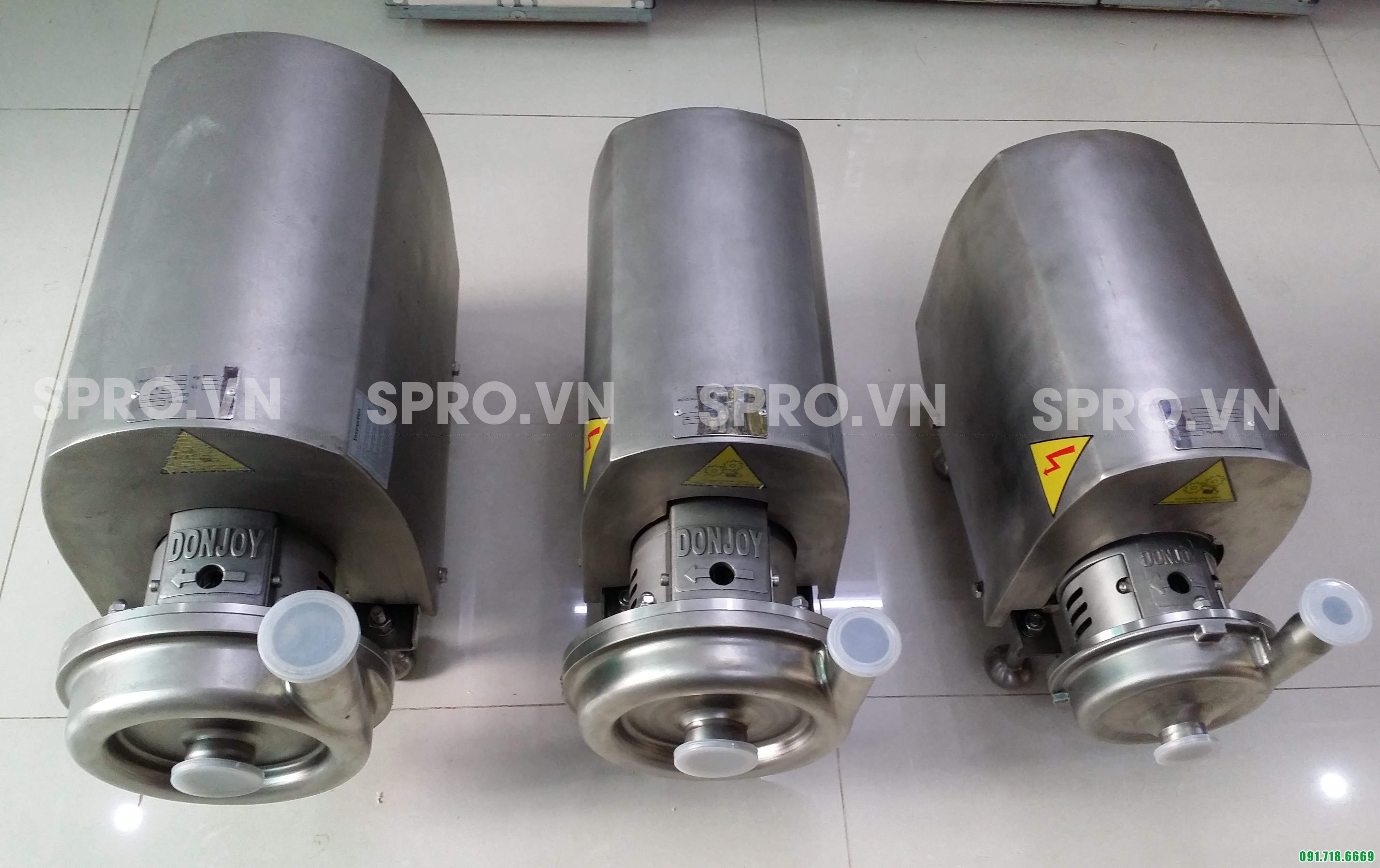 Ảnh chụp thực của máy bơm ly tâm trục ngang bơm thực phẩm Donjoy KS20