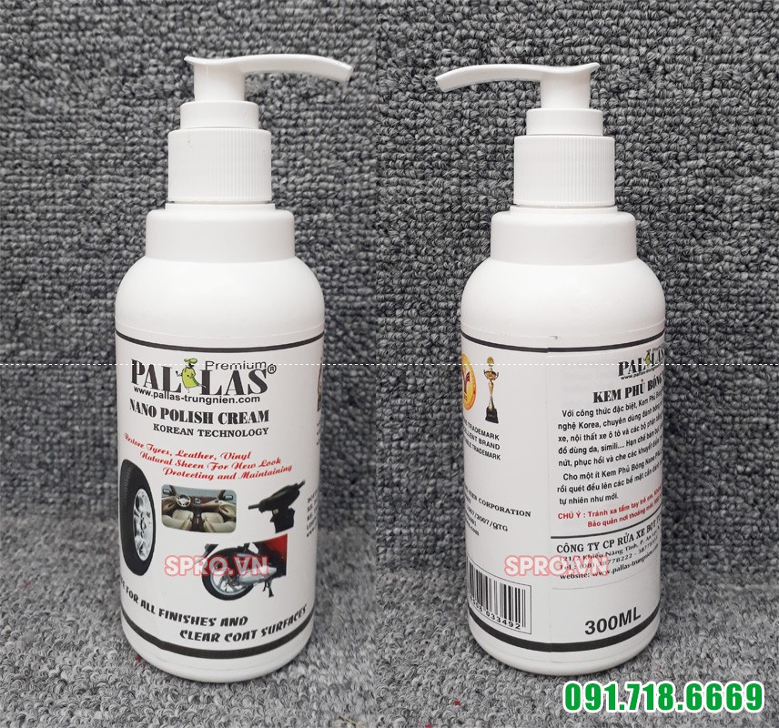  Kem phủ bóng lốp Pallas - Dung tích 300ml
