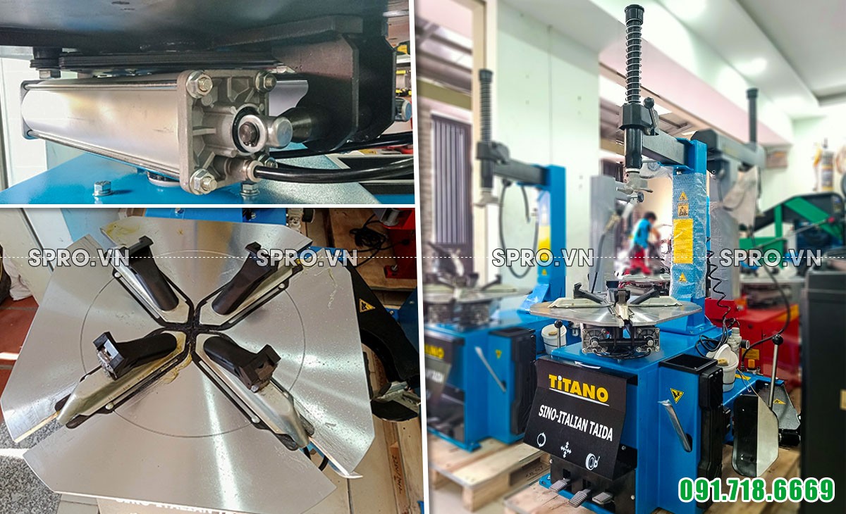 mâm và piston máy tháo vỏ Titano STD-106