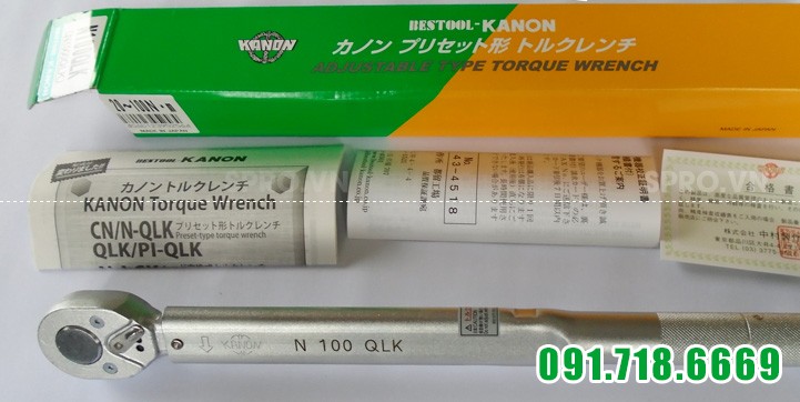 Cờ lê lực - cần xiết lực 1/2 inch Kanon N100QLK
