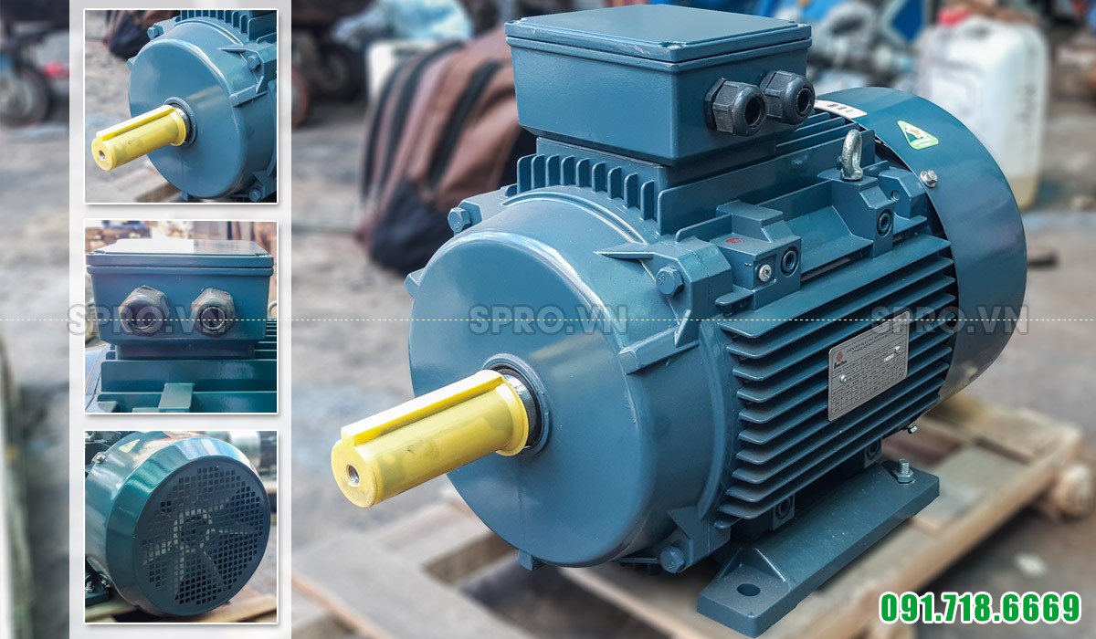 Thiết kế động cơ mô tơ điện Enertech ESA160M-4 3 pha công suất 15hp