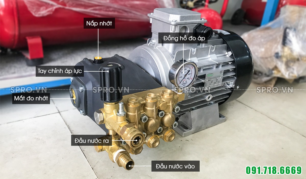 Máy rửa xe áp lực cao AR U75-2120 - Dùng điện 3 pha