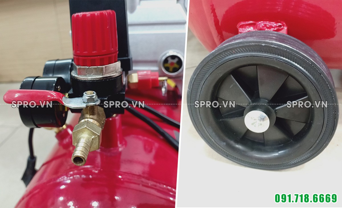 Máy nén khí mini 1.5HP Pegasus TM-0.1/8-25L - Dung tích 25L