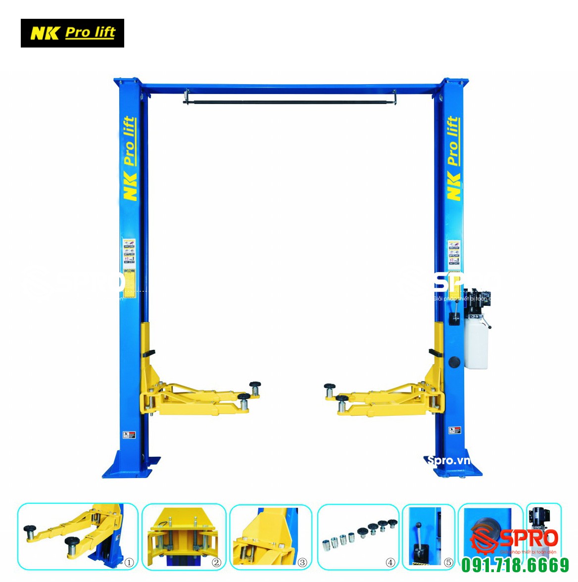 cầu nâng 2 trụ Nk4000L