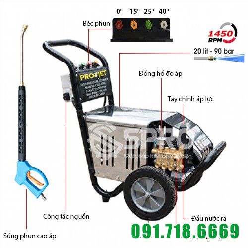 máy rửa xe ô tô projet p30e-2009