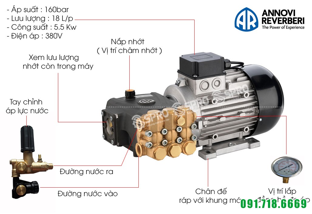 Máy rửa xe cao áp AR U55-1816