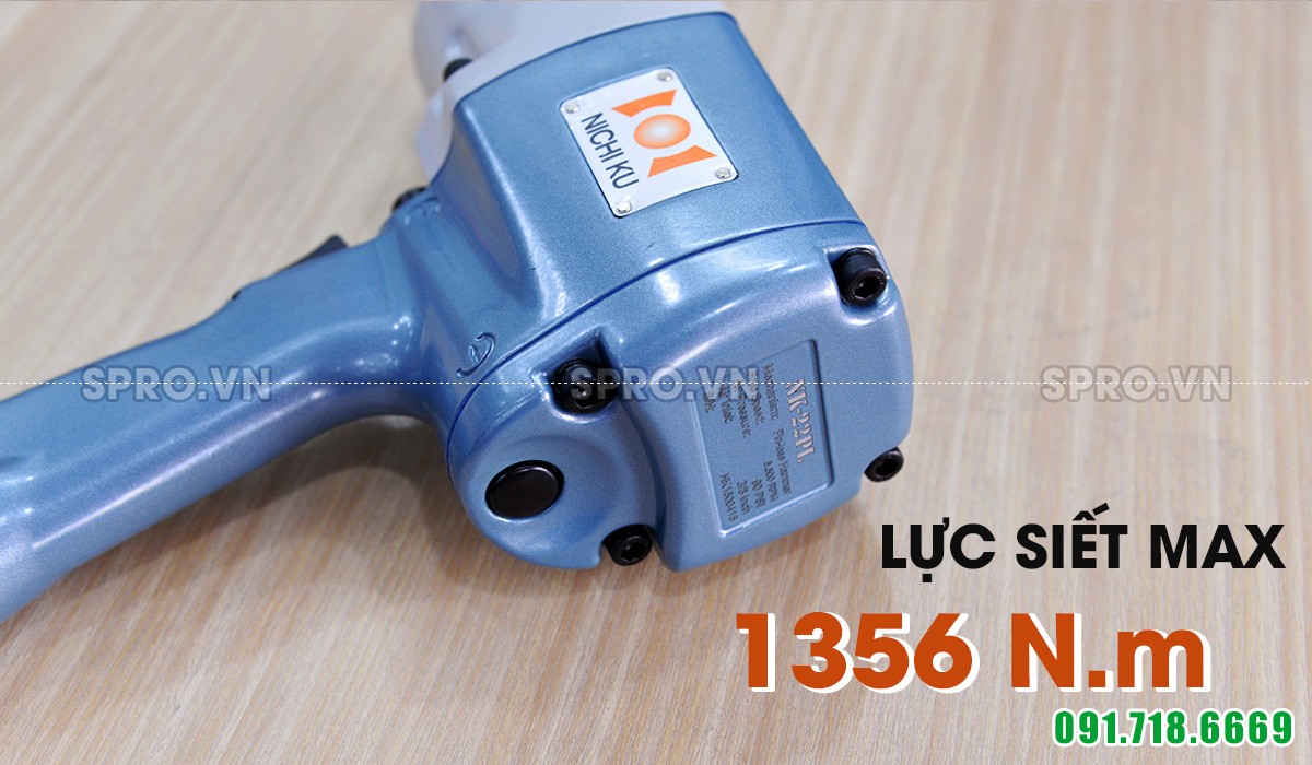 Súng xiết bu lông 3/4 inch Nichi Ku NK-22P hay súng mở ốc khí nén 