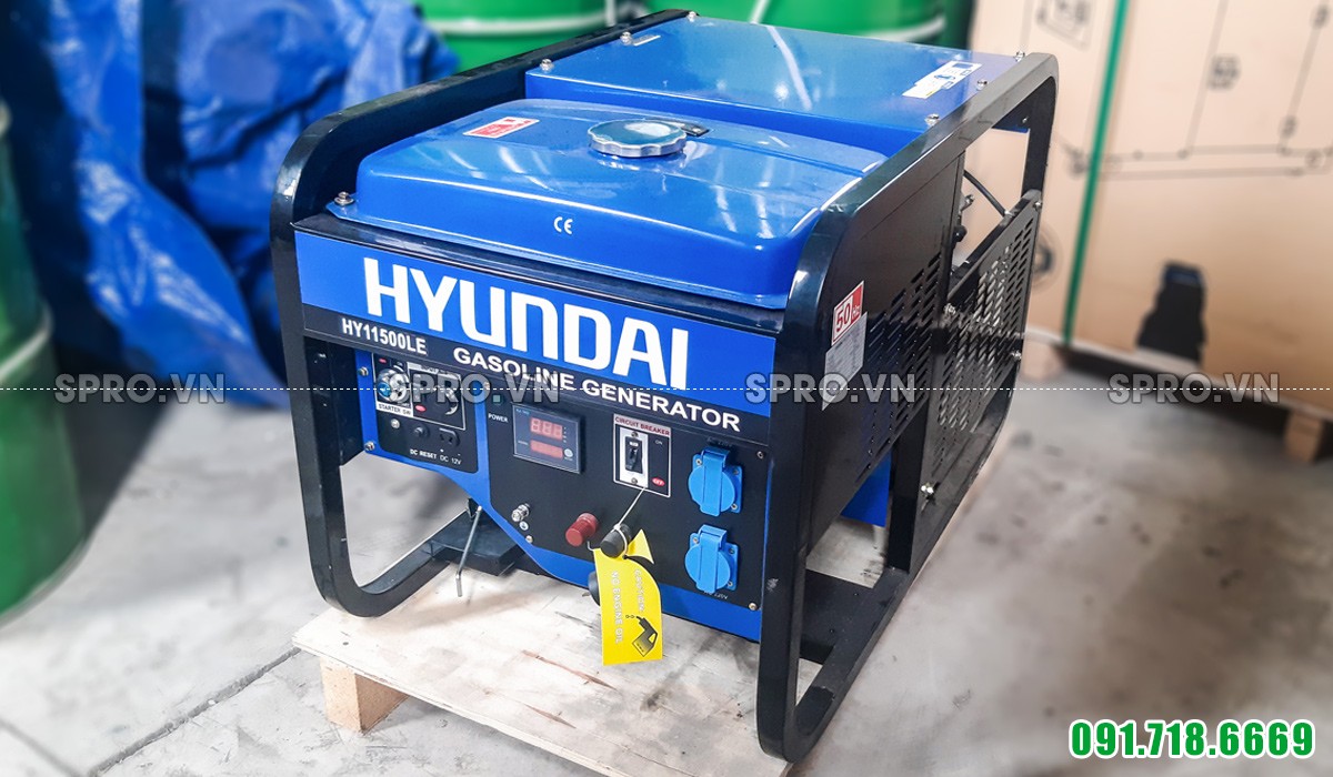 Máy phát điện chạy xăng Hyundai 9.5kw HY11500LE