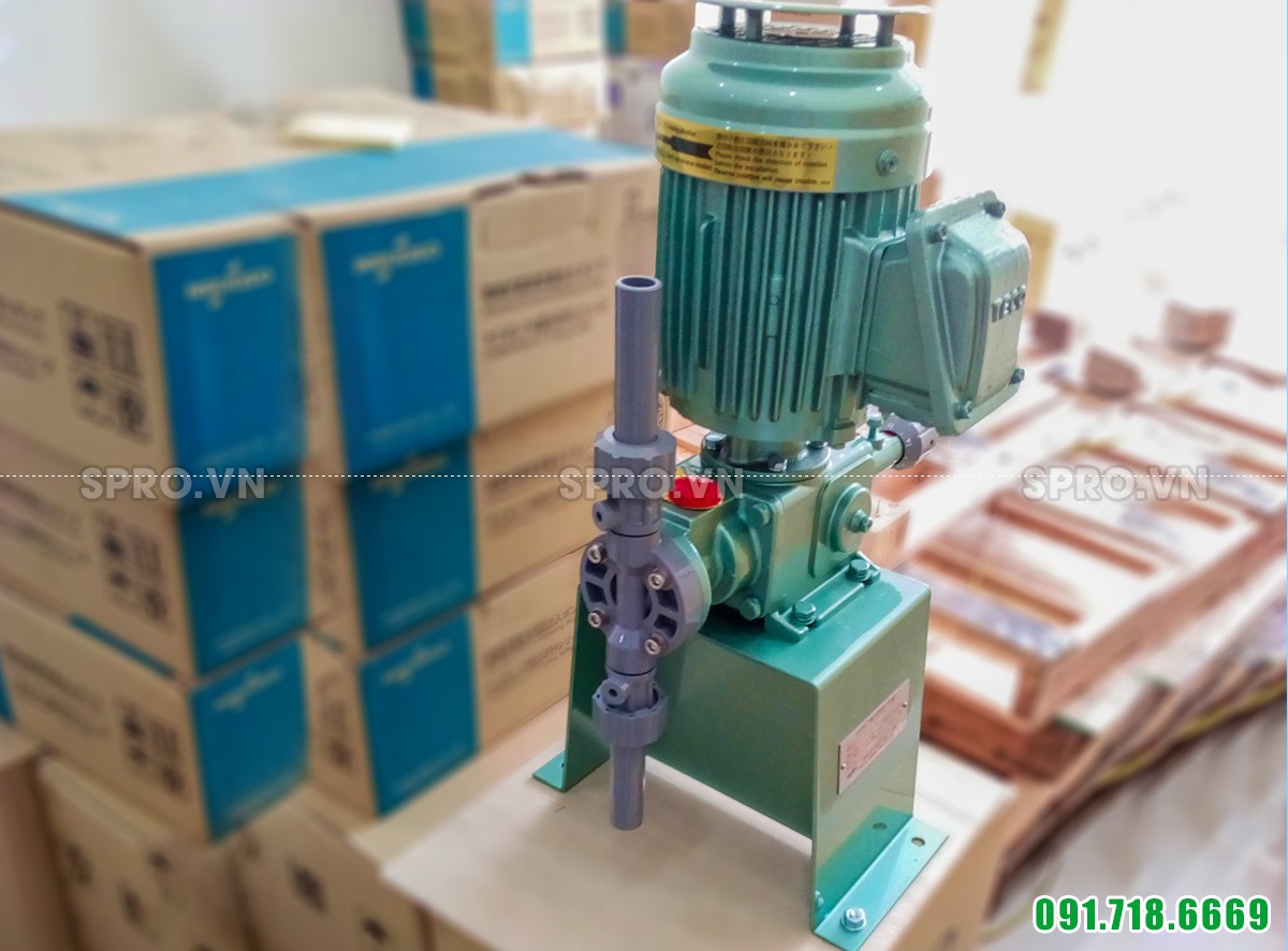 Ảnh thực tế Bơm đình lượng hóa chất Nikkiso AHA 01 PVC