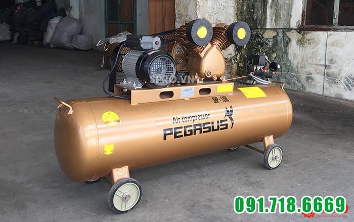 Máy bơm hơi 3HP giá rẻ PEGASUS TM-V-0.25/8-120 Dung tích 120L