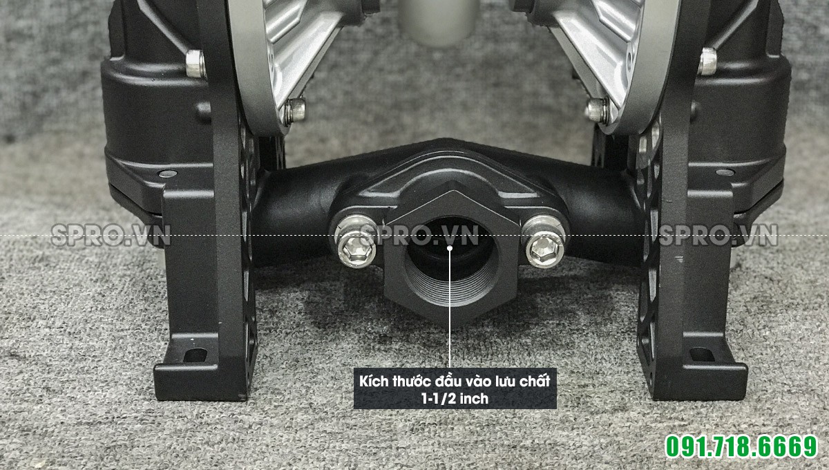 Kích thước đầu hút bơm màng DS14 1-1/2 inch
