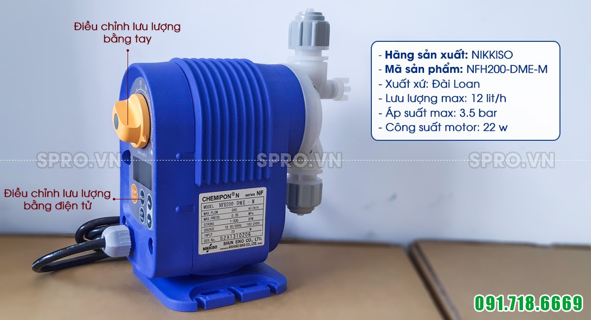Bơm định lượng hóa chất Nikkiso NFH200 DME M