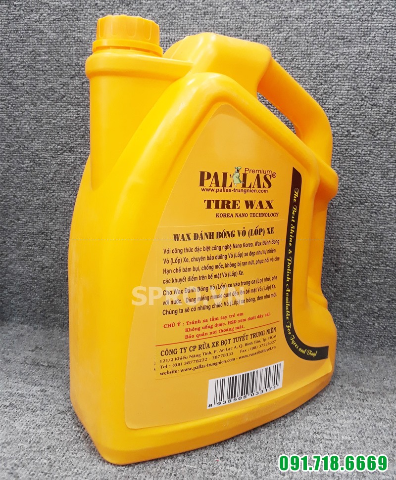 Hóa chất đánh bóng lốp 6L của Pallas