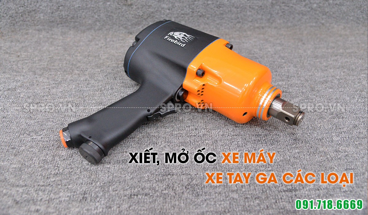 Súng xiết ốc 2 búa 1/2 inch Firebird FB-1800P
