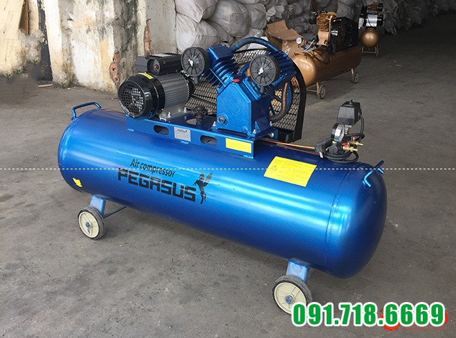 Máy bơm hơi giá rẻ Pegasus 3hp TM-V-0.25/8-180L bình chứa 180L