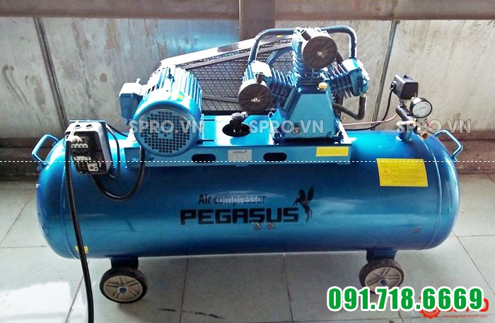 Máy nén khí, Máy bơm hơi giá rẻ 4HP Pegasus TM-W-0.36/12.5-230L - Dung tích 230L