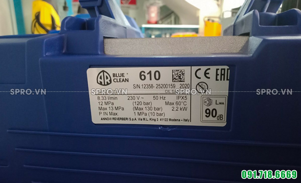 Thông số máy rửa xe cao áp Urali U22-8.3/13