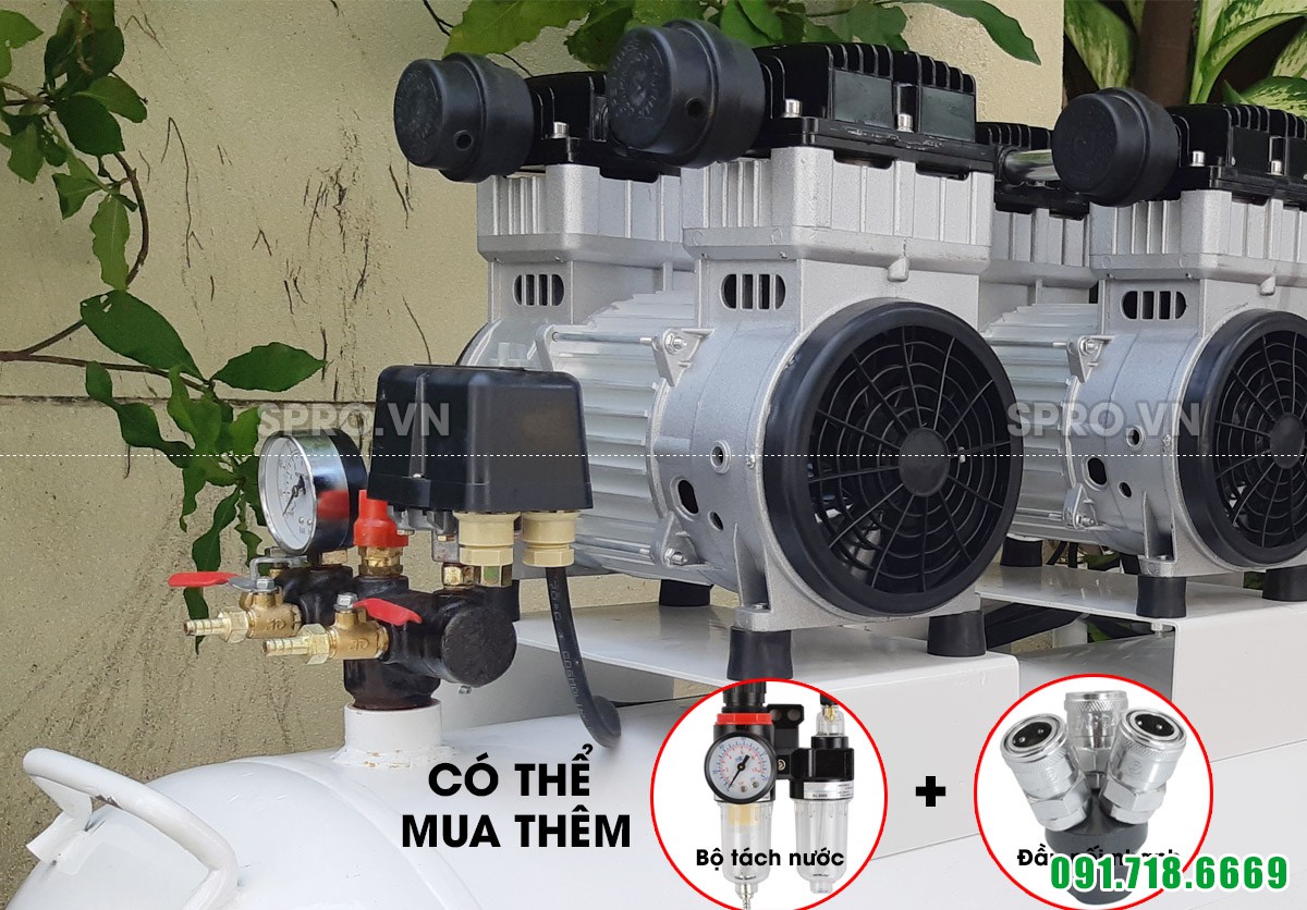 Máy nén khí Pegasus không dầu TM-OF1100 dùng trong nha khoa