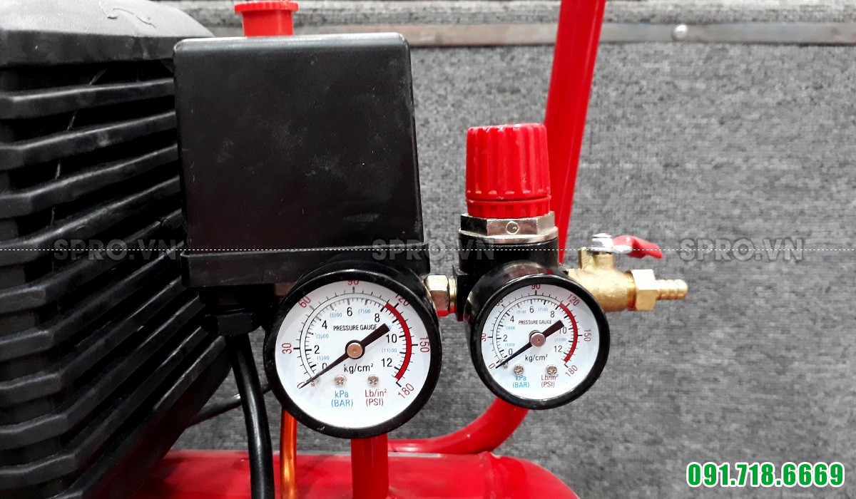 Máy bơm hơi, Máy nén khí mini 1.5HP Wing TM-0.1/8-25L dung tích 25L