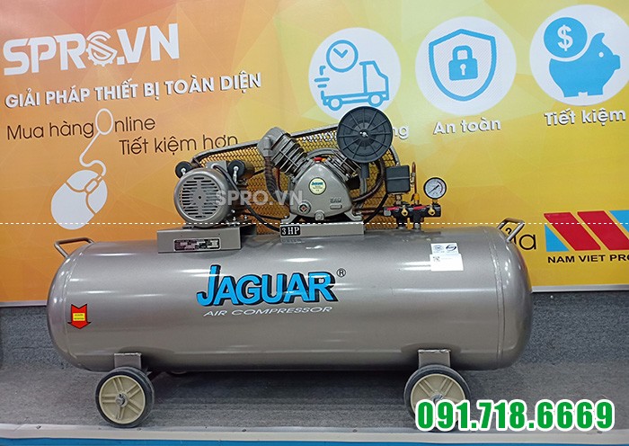 Máy nén khí piston 3HP 2 cấp Jaguar HEV70H160 - Bình chứa 160L