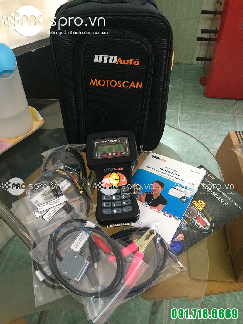 Thiết bị đọc, chuẩn đoán, sửa lỗi mô tô, xe máy phun xăng điện tử MOTOSCAN