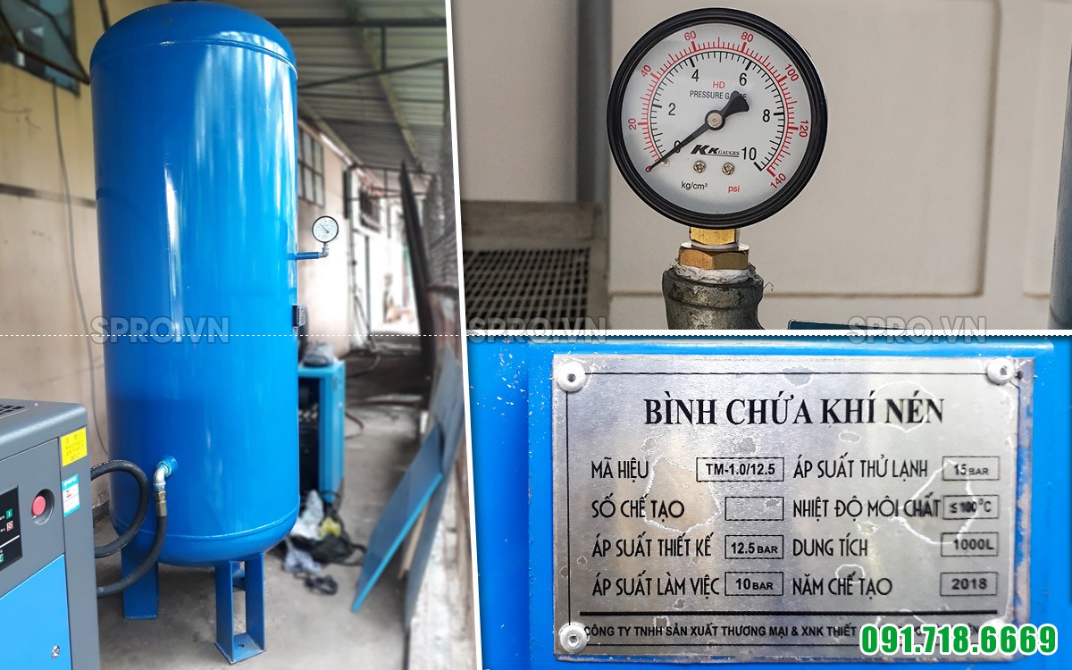 Bình tích khí Pegasus PBT-1000L dung tích 1000L
