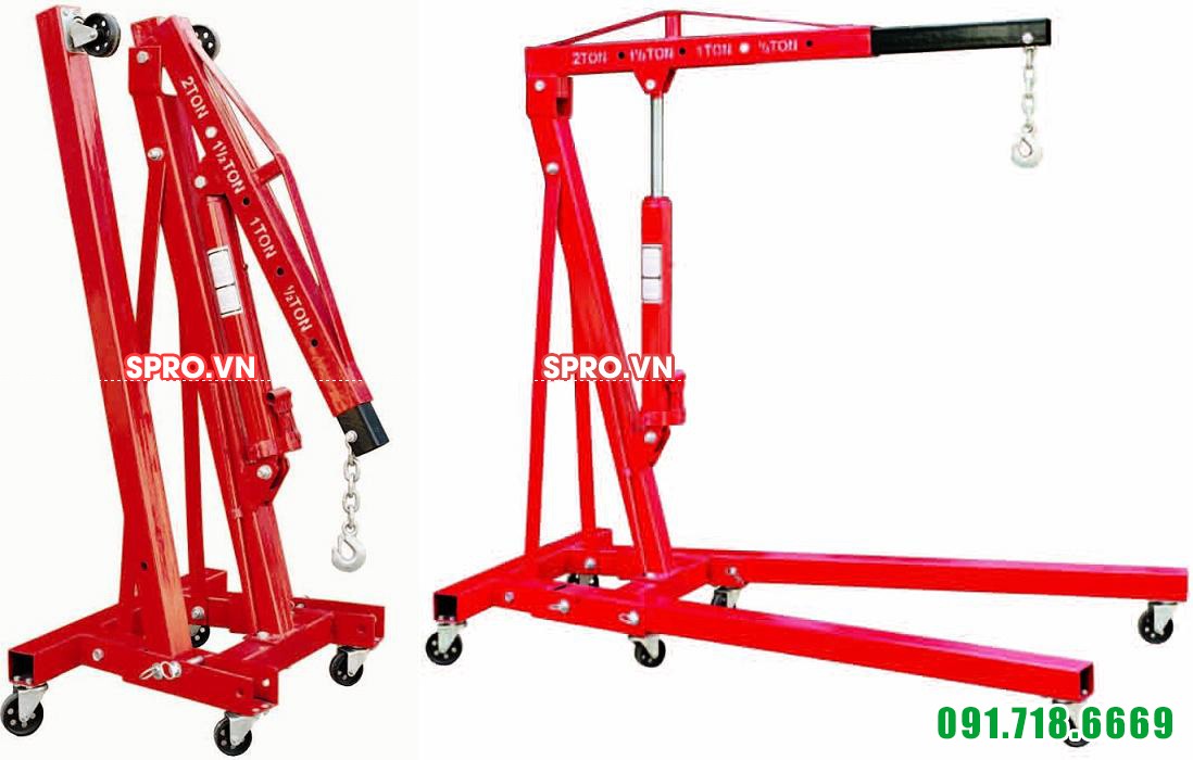 Cẩu móc động cơ 2403 gấp gọn - sức nâng 32 tấn