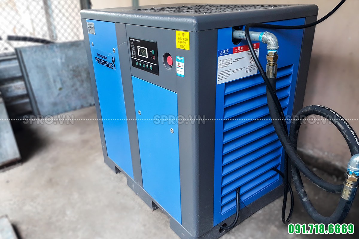 Máy nén khí trục vít 20HP giá rẻ PEGASUS TMPM20A 15kw giá rẻ