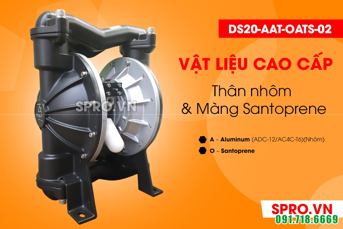 máy bơm màng khí nén Đài Loan TDS DS20-AAT-OATS-02